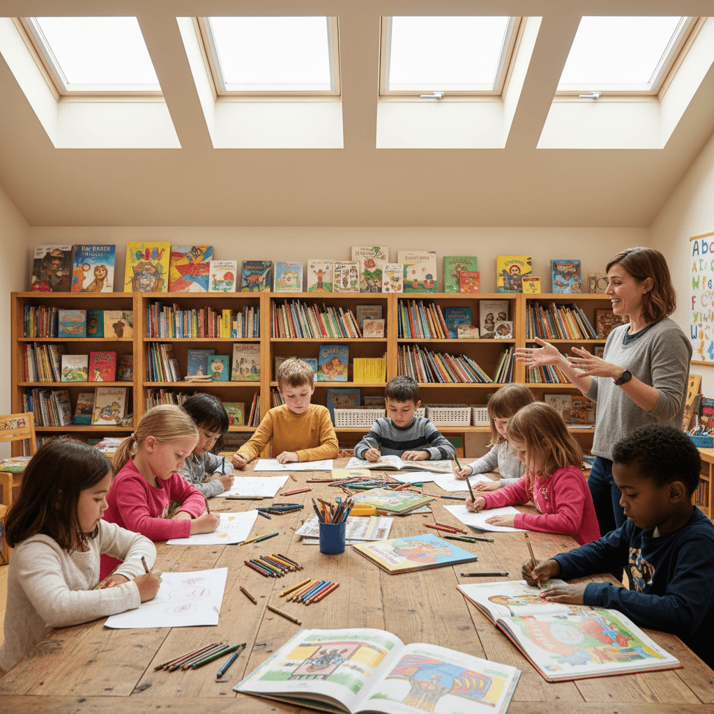 Children's literacy workshop event