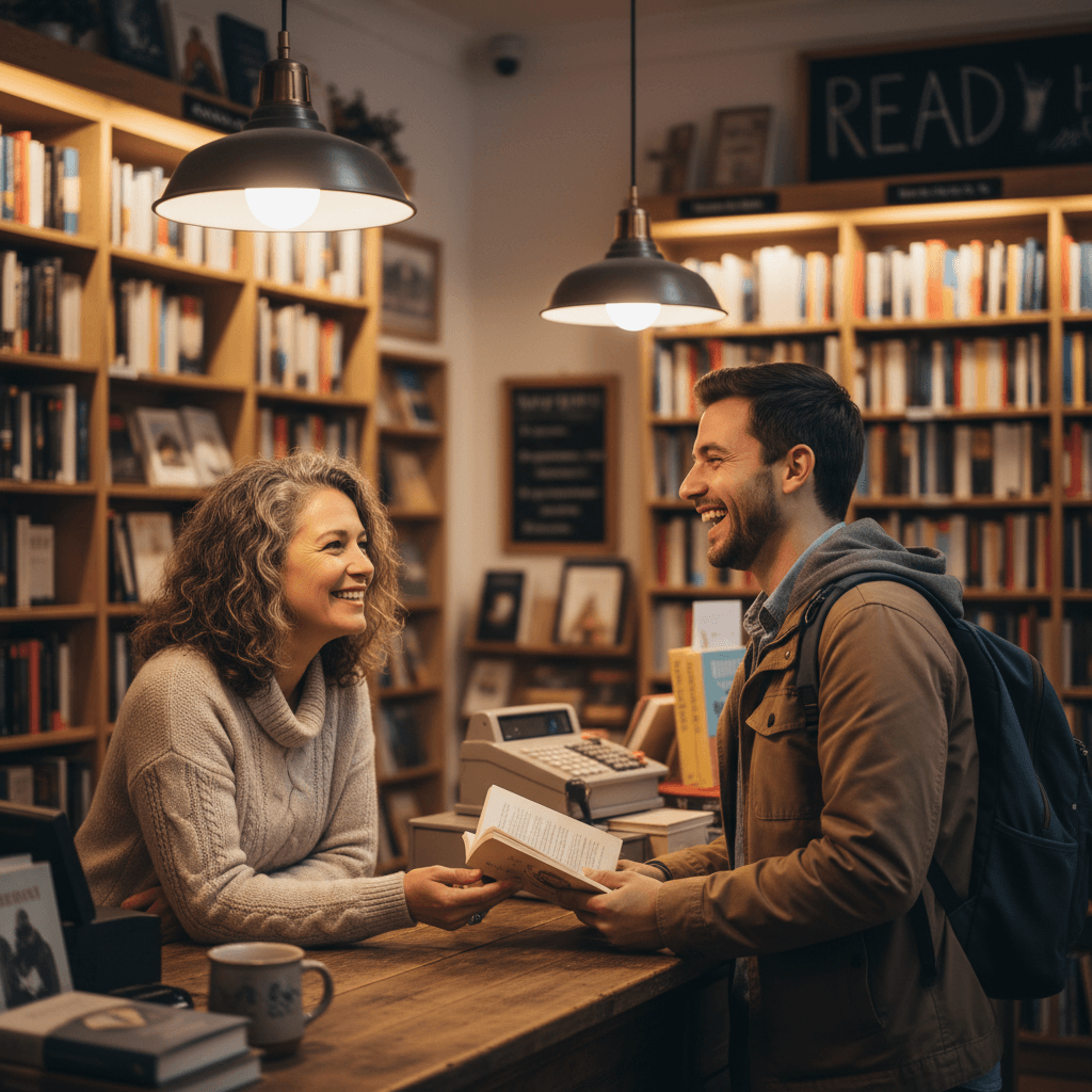 Genuine customer interaction at The Book Barn