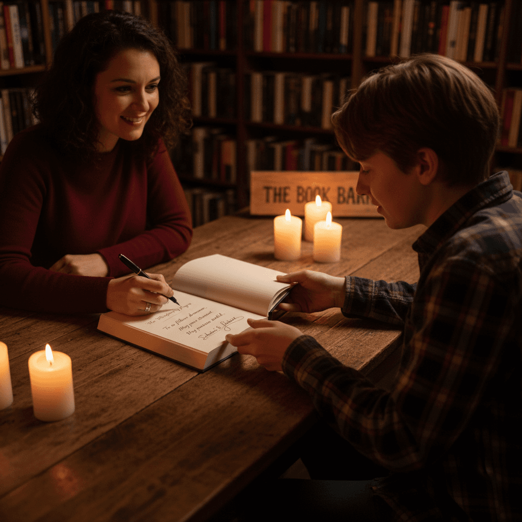 Author book signing event at The Book Barn